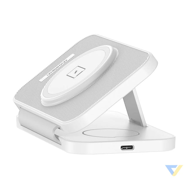 Choetech T616 F 3 in 1 inductive charger (white) Wireless chargers