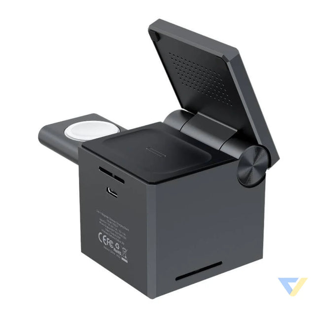 Choetech T632 F 3 in 1 15W inductive charger (black) Wireless chargers