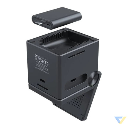 Choetech T632 F 3 in 1 15W inductive charger (black) Wireless chargers