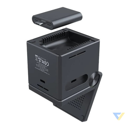 Choetech T632 F 3 in 1 15W inductive charger (black) Wireless chargers