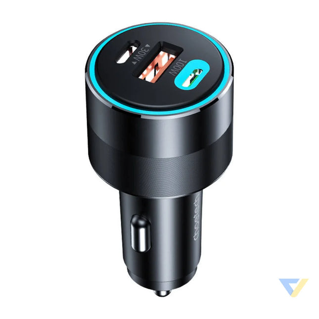 Choetech TC0011 car charger 130W 2x USB C 1x USB A (black) Car chargers