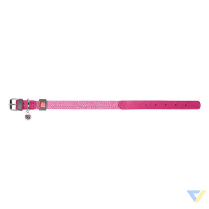 Classic Dog collar with QR code Waudog size M pink Walking and transportation