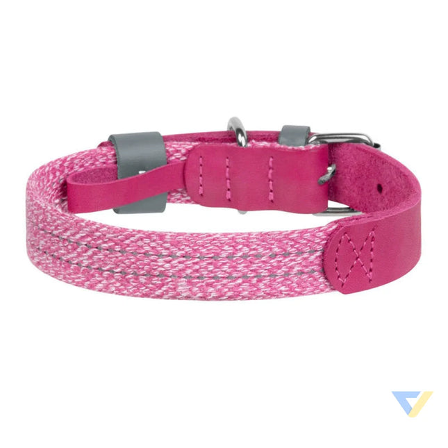 Classic Dog collar with QR code Waudog size M pink Walking and transportation