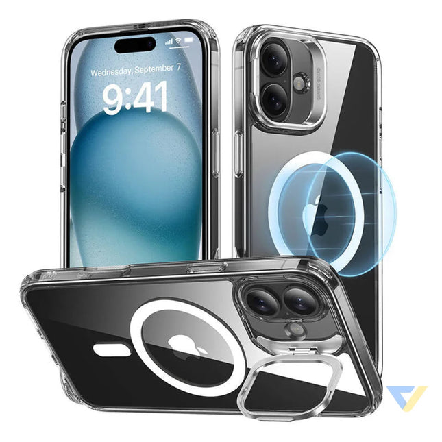 Classic Hybrid (HaloLock) ESR case with stand for iPhone 16 (clear) Protective cases for smartphones