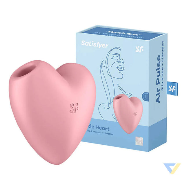 Clitoral massager Satisfyer Cutie Heart Light Red (pink) Masturbators