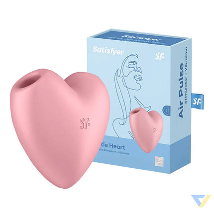 Clitoral massager Satisfyer Cutie Heart Light Red (pink) Masturbators
