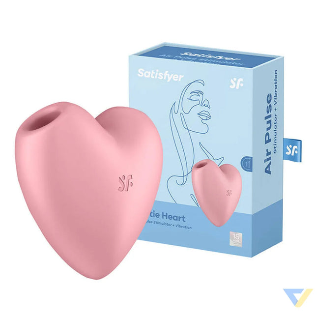 Clitoral massager Satisfyer Cutie Heart Light Red (pink) Masturbators