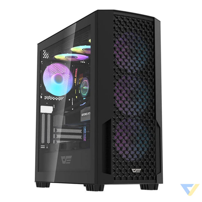 Computer case Darkflash DF2100 + 4 ARGB fans (black) With fan