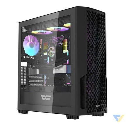 Computer case Darkflash DF2100 + 4 ARGB fans (black) With fan