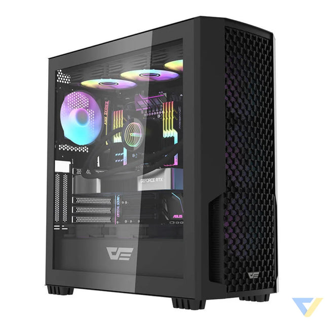 Computer case Darkflash DF2100 + 4 ARGB fans (black) With fan