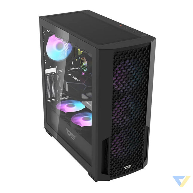 Computer case Darkflash DF2100 + 4 ARGB fans (black) With fan
