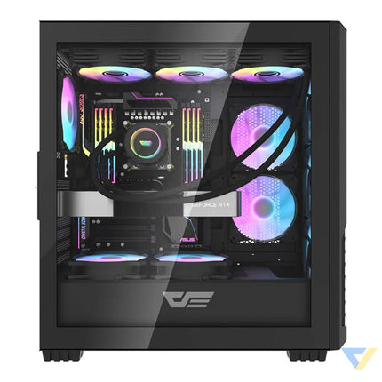 Computer case Darkflash DF2100 + 4 ARGB fans (black) With fan