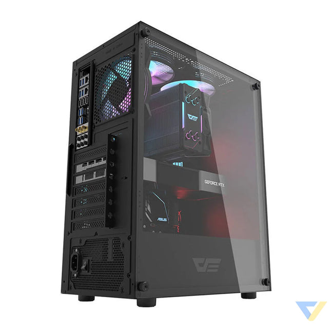 Computer case Darkflash DK100 (black) Without fan
