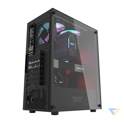 Computer case Darkflash DK100 (black) Without fan