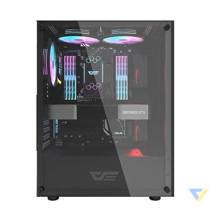 Computer case Darkflash DK100 (black) Without fan