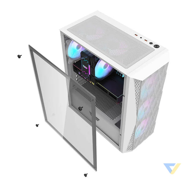 Computer case Darkflash DK352 Mesh (white) Without fan