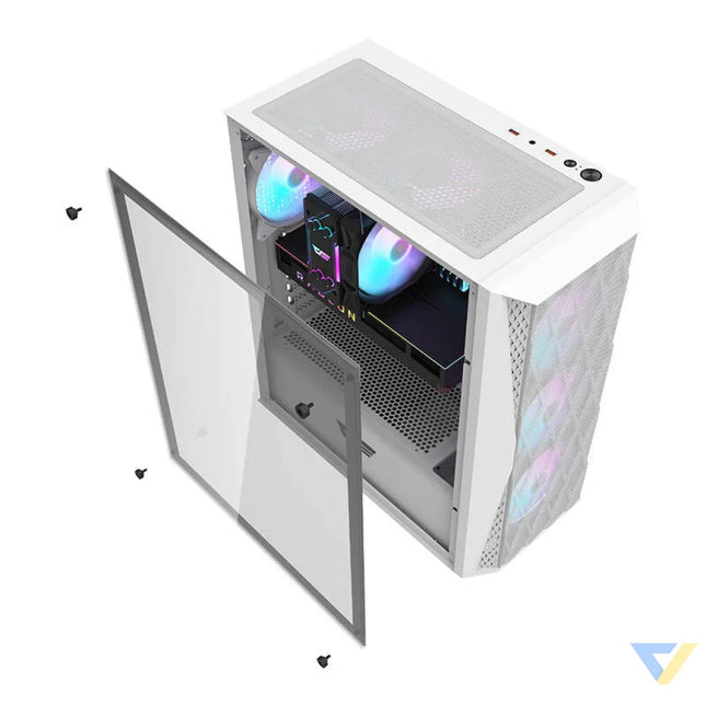 Computer case Darkflash DK352 Mesh (white) Without fan