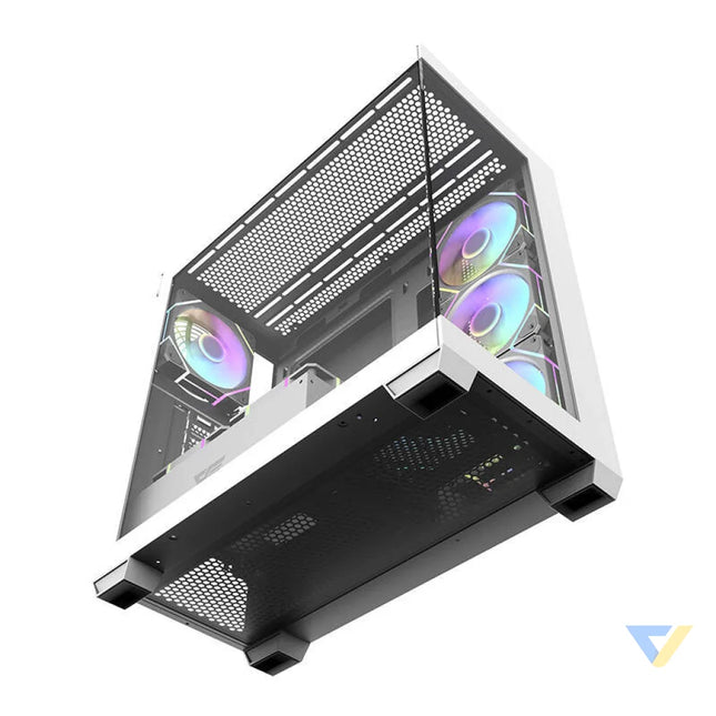 Computer case Darkflash DS900 (white) + 7 ARGB Fans With fan