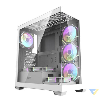 Computer case Darkflash DS900 (white) + 7 ARGB Fans With fan