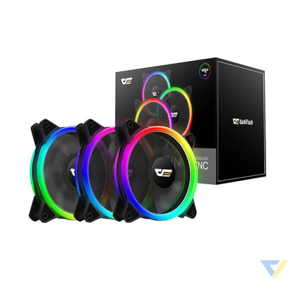Computer Fan Set ARGB Darkflash DR12 Pro 3in1 120x120 (black) Fans