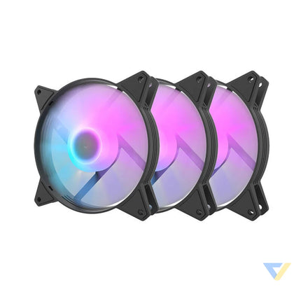 Computer Fan Set Darkflash C6 RGB 3in1 120x120 (black) Fans