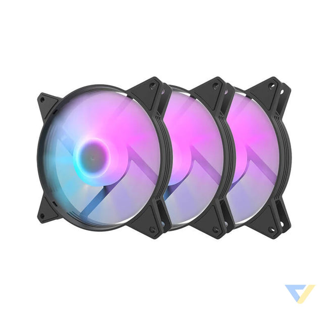 Computer Fan Set Darkflash C6 RGB 3in1 120x120 (black) Fans