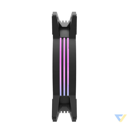 Computer Fan Set Darkflash C6 RGB 3in1 120x120 (black) Fans