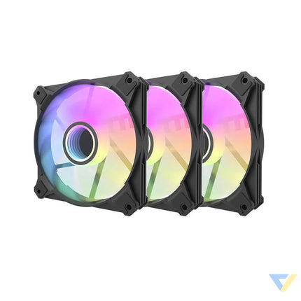 Computer fan set Darkflash INF8 ARGB 3in1 120x120 (black) Fans