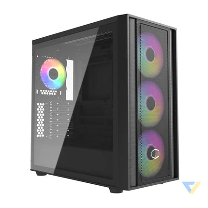Cooler Master MasterBox 600 computer case (black) With fan