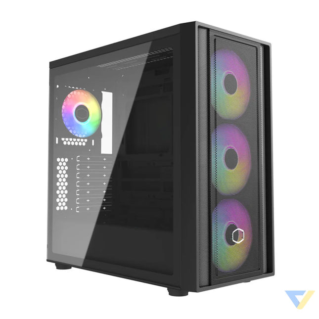 Cooler Master MasterBox 600 computer case (black) With fan