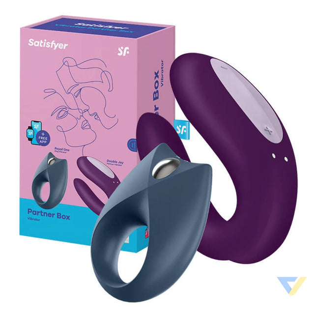 Couples Set with App Satisfyer Partner Box 2 Vibrators