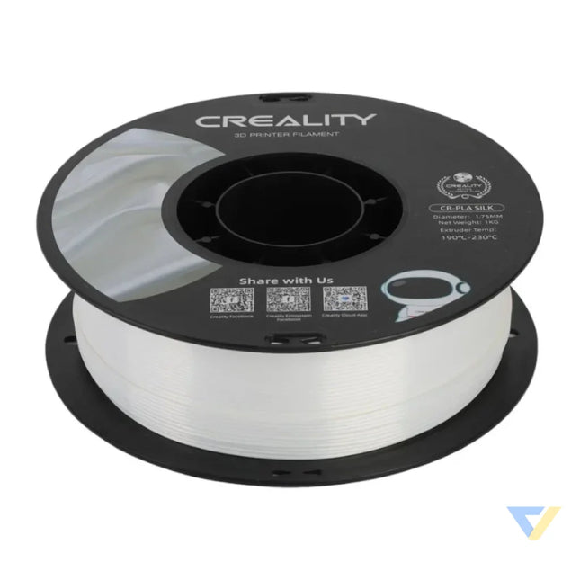 CR Silk PLA Filament Creality (White) Filaments