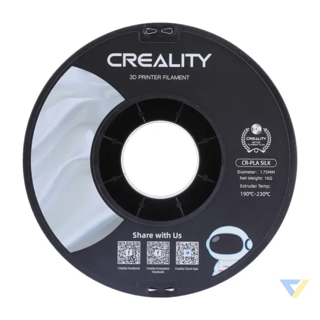 CR Silk PLA Filament Creality (White) Filaments