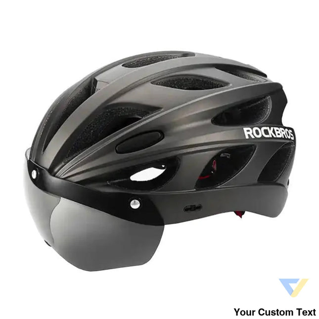 Cycling Helmet with glasses Rockbros TT 16 (black) Helmets