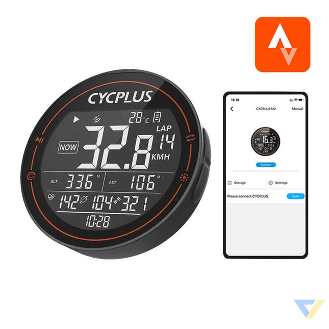 Cycplus M2 bicycle computer compatibile with Strava Trainingpeaks etc. Bicycle computers
