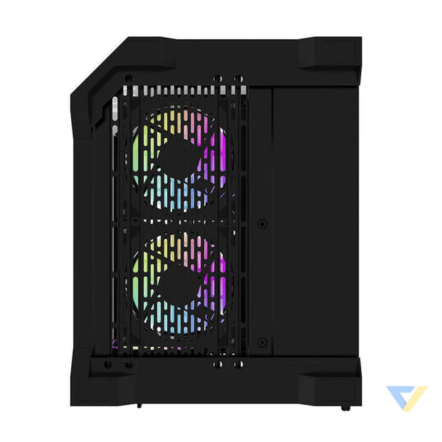 Darflash FT350 computer case + 5 aRGB fans (black) With fan