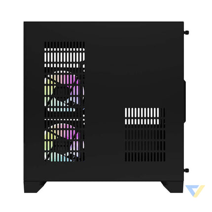 Darflash FT350 computer case + 5 aRGB fans (black) With fan