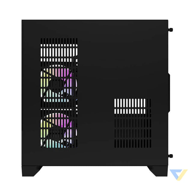 Darflash FT350 computer case + 5 aRGB fans (black) With fan