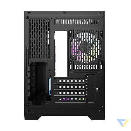 Darflash FT350 computer case + 5 aRGB fans (black) With fan