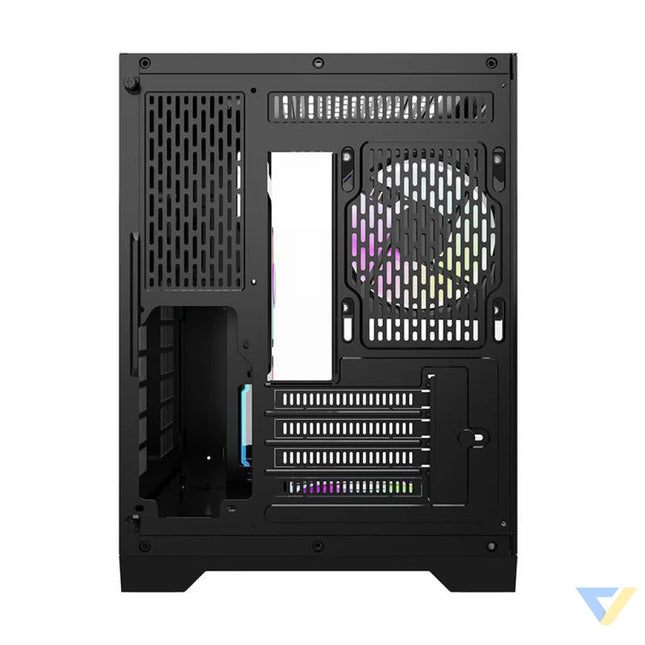 Darflash FT350 computer case + 5 aRGB fans (black) With fan