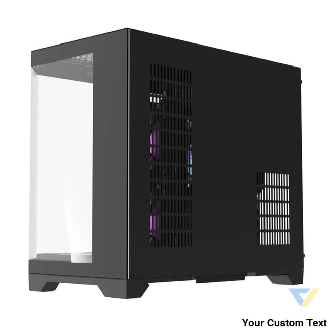 Darflash FT418 computer case + 6 aRGB fans (black) With fan