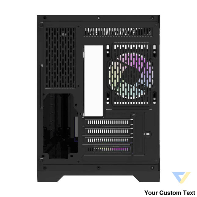 Darflash FT418 computer case + 6 aRGB fans (black) With fan
