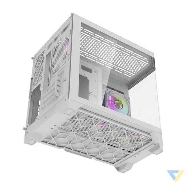 Darflash FT418 computer case + 6 aRGB fans (white) With fan