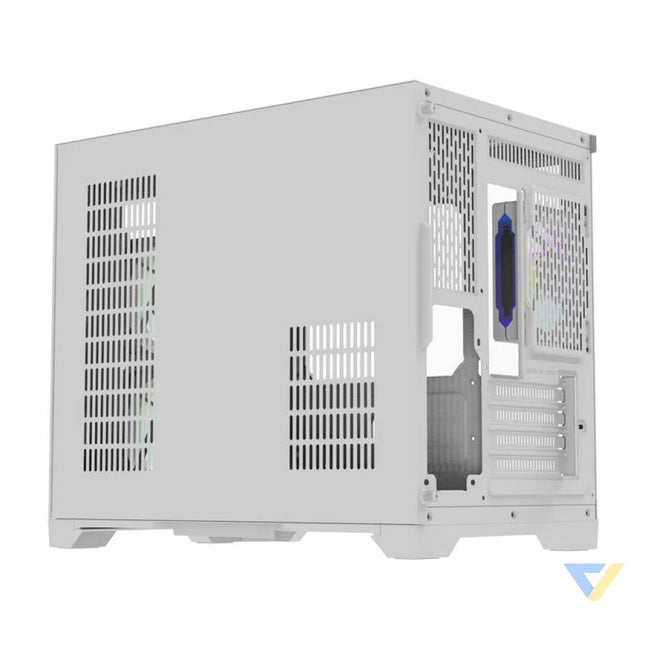 Darflash FT418 computer case + 6 aRGB fans (white) With fan