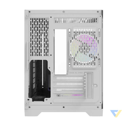 Darflash FT418 computer case + 6 aRGB fans (white) With fan