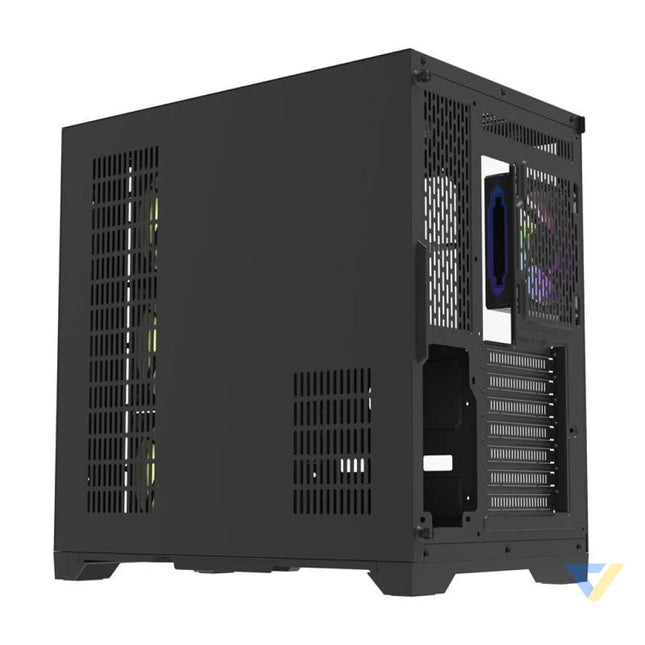 Darflash FT418 PRO computer case + 7 aRGB fans (black) With fan