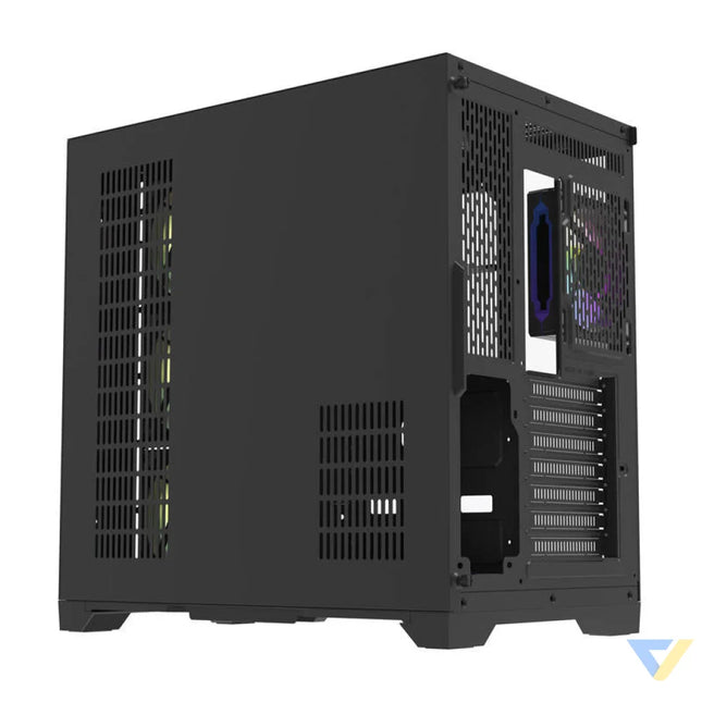 Darflash FT418 PRO computer case + 7 aRGB fans (black) With fan