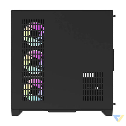 Darflash FT418 PRO computer case + 7 aRGB fans (black) With fan