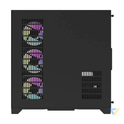 Darflash FT418 PRO computer case + 7 aRGB fans (black) With fan