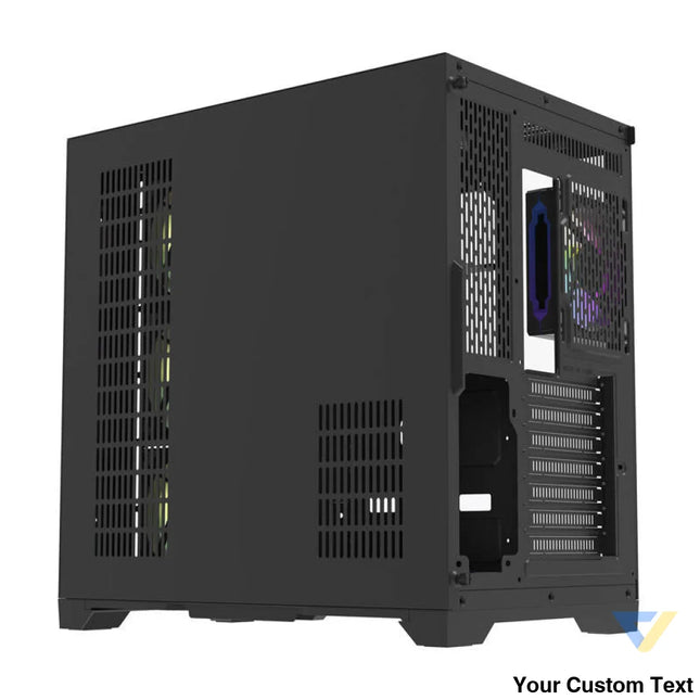 Darflash FT418 PRO computer case + 7 aRGB fans (black) With fan